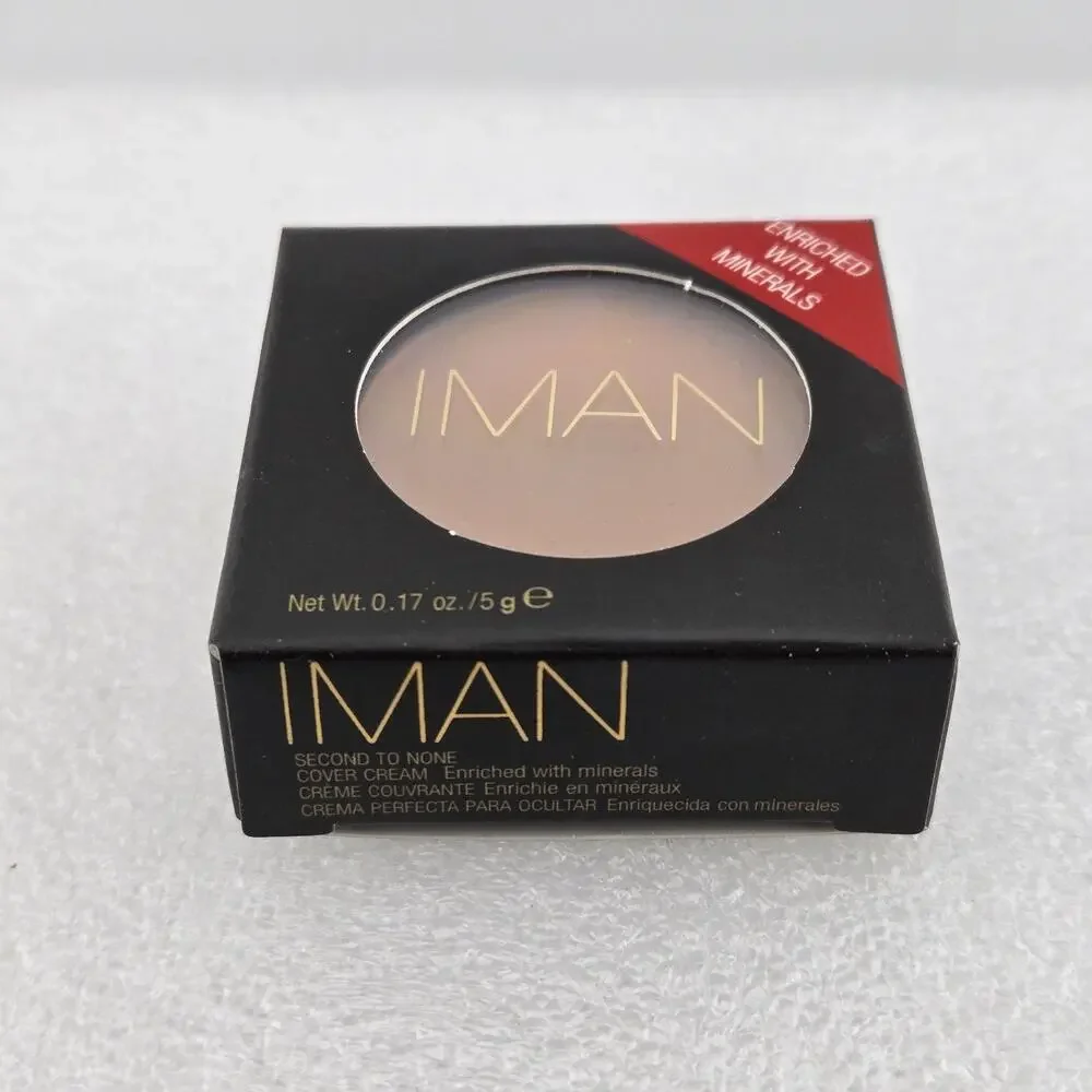 IMAN Second to None Cover Cream Concealer SAND MEDIUM Set Of 2 New 0.17 oz